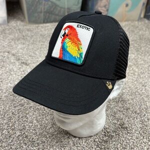 Goorin Bros The Farm Exotic Trucker Hat Parrot Black
